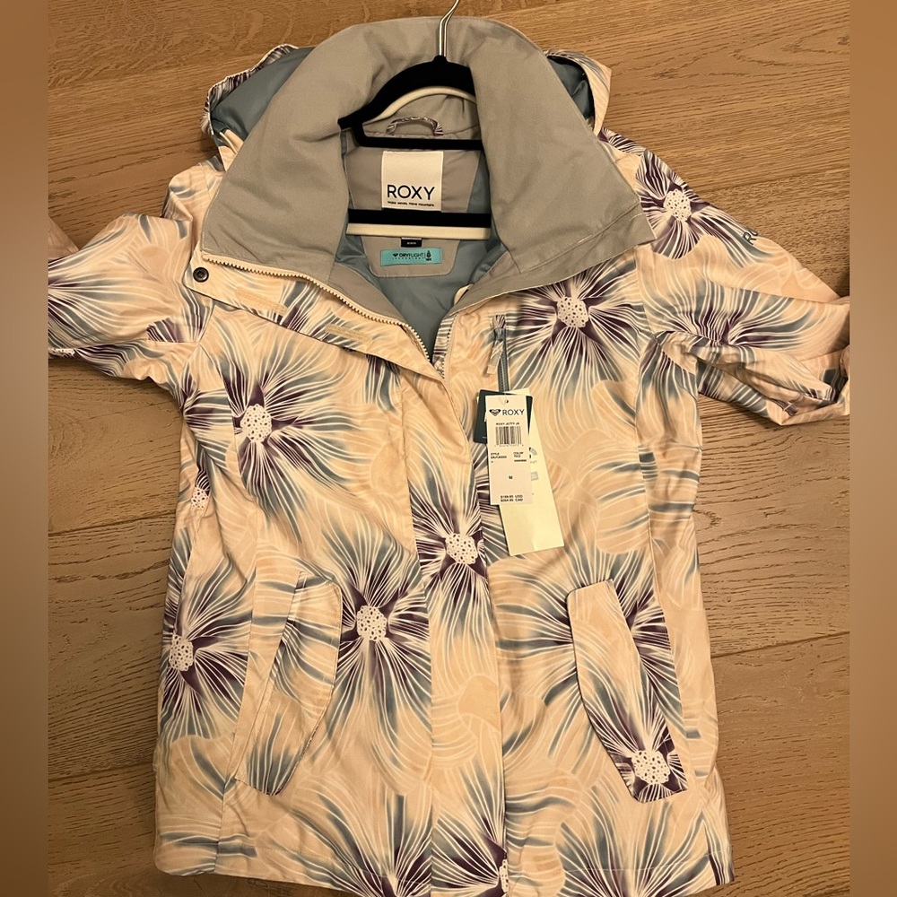 Roxy womens Floral Jacket - Purple and White